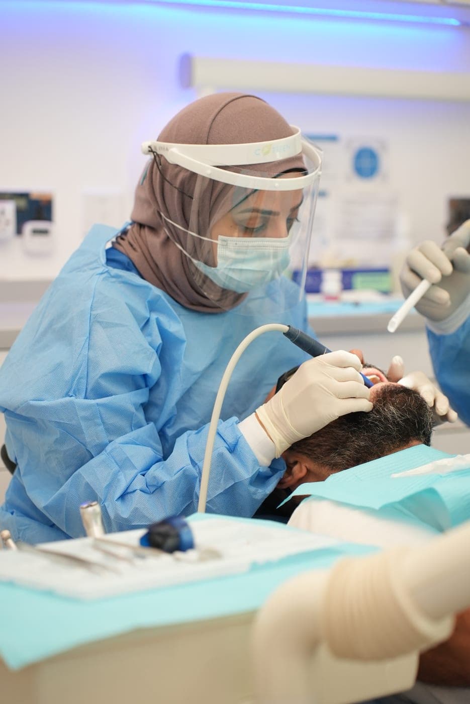 Dr. Nuha Abusalama au travail